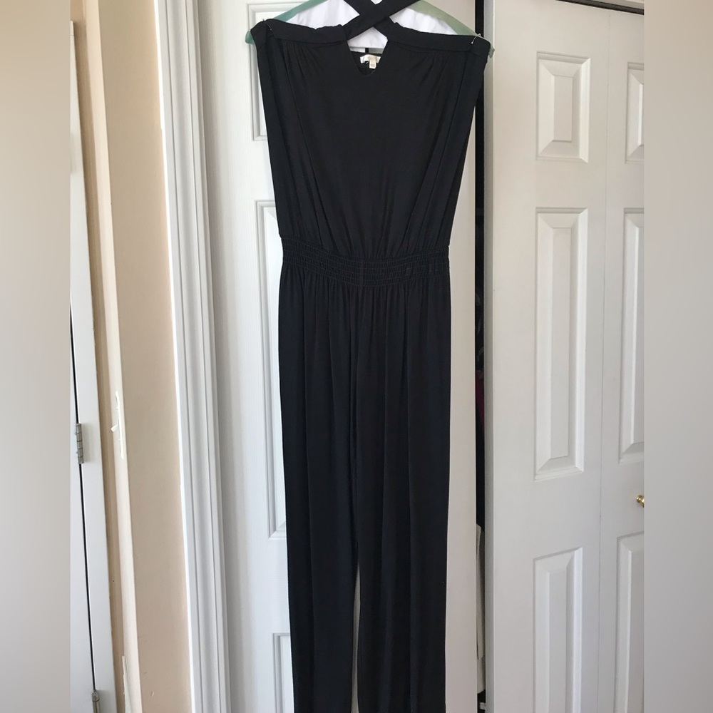 Elegant Black Halter Jumpsuit
